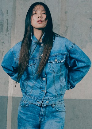 남녀공용 오버핏 데님 자켓_MEDIUM BLUE