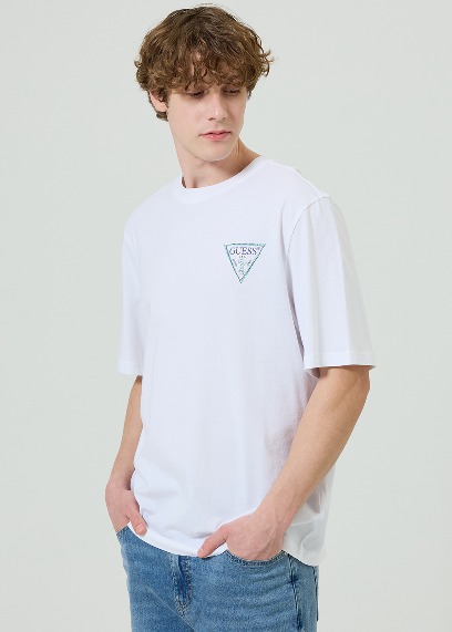 남녀공용 NEW 삼각 반팔티_WHITE