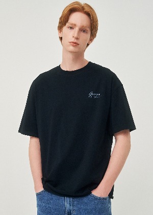 남녀공용 다잉 반팔티_BLACK